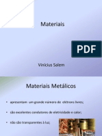 Apresentação - Materiais Cristalografia  Difração de raios X