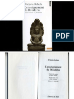 Walpola Rahula - L'Enseignement Du Bouddha D'après Les Textes Les Plus Anciens