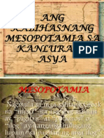 Ang Kabihasnang Mesopotamia Sa Kanlurang Asya