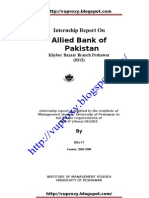 Internship Report On Allied Bank