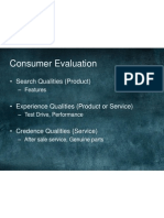 Consumer Evluation