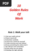 10 Golden Rules of Work