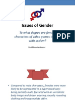 Issues of Gender - Sexism in Video Games Presentation