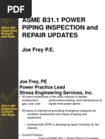 Download ASME B31 1 Power Piping Inspection and Repair Updates Joe Frey by vpsimbu86 SN127320936 doc pdf