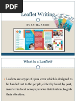 Download Leaflet Writing Presentationppt by saimaabedi SN127321374 doc pdf