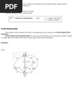 State Diagram, State Table, State Reduction, State Assignment