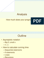 Analysis: How Much Does Your Program Take ?