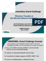 Biogeochemistry Grand Challenge: "Electron Transfer at The Microbe-Mineral Interface"