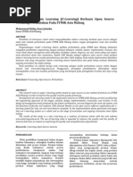 Download Aplikasi Electronic Learning E-Learning berbasis Open Source dalam Proses Belajar Mengajar di STMIK Asia Malang by rofiq SN127327284 doc pdf