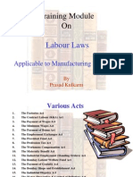 Training Module On: Labour Laws