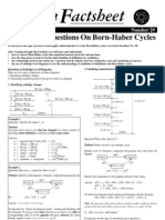 Answering Questions On Born-Haber Cycles: January 2002 Number 29