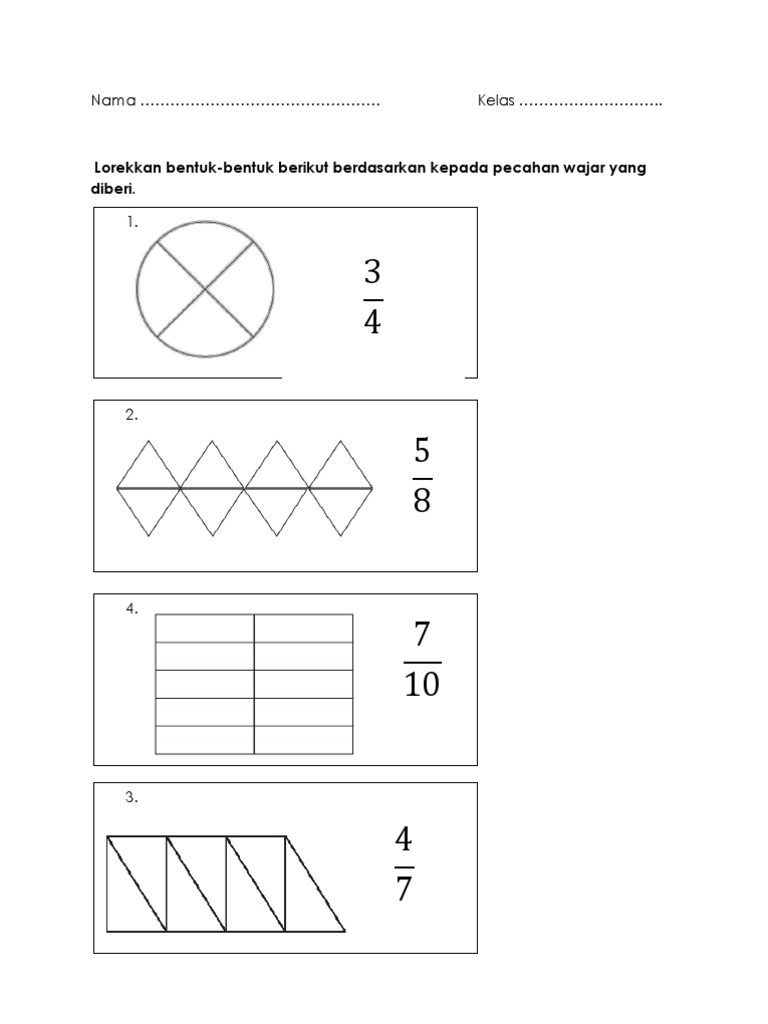 Matematik Tahun 3 Pecahan 3 1 1 Lessons Blendspace