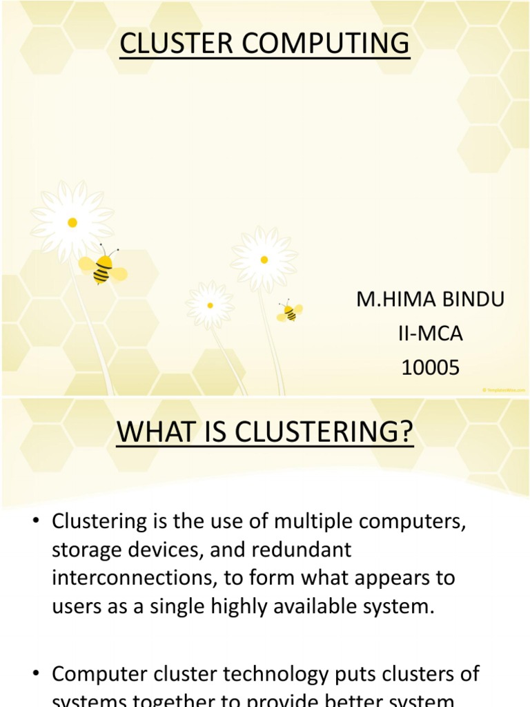Understanding Cluster Computing Basics | PDF | Computer Cluster | Resource