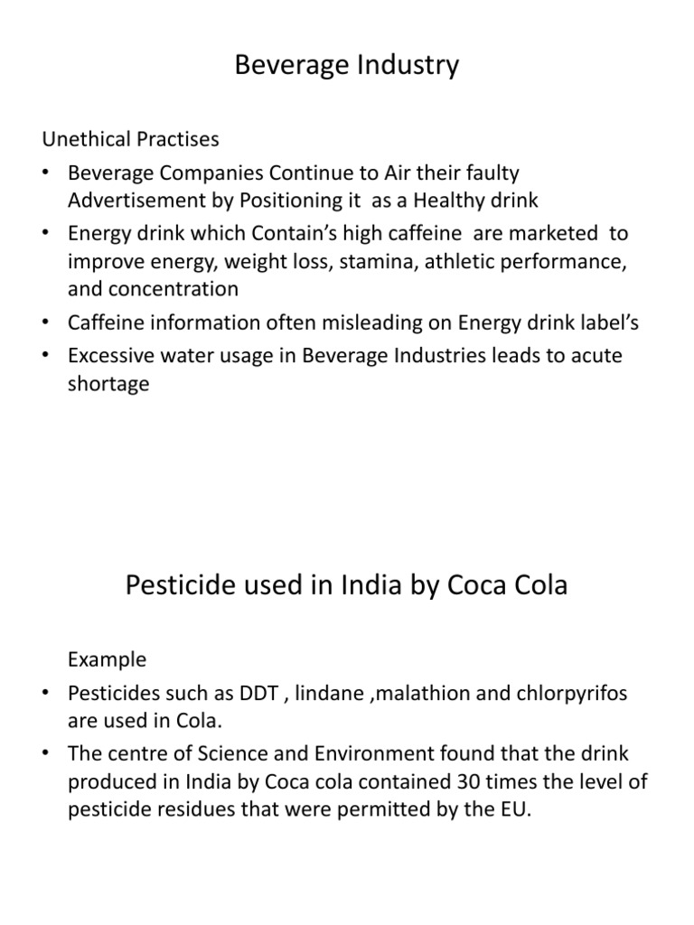Beverage Industry Ppt