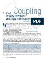 In Utility-Interactive and Stand-Alone Applications: AC Coupling