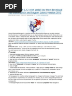 Activation Idm 6.11