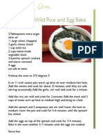 Spinach, Wild Rice, and Egg Bake