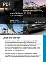 Autocad Civil 3D 2008 Api Overview: Partha Sarkar Developer Technical Services