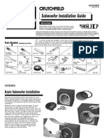 Sub Woofer Installation Guide