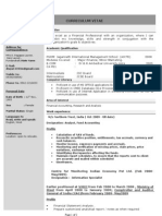 Resume Format 3