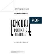 Skinner - Lenguaje Politica e Historia