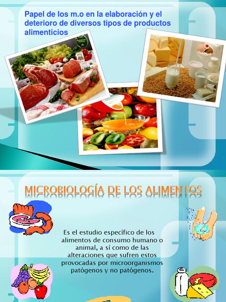 Microorganismos en alimentos y deterioro | PDF | Diarrea | Carne