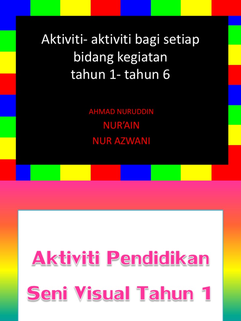 Aktiviti Aktiviti Setiap Bidang Psv Pdf
