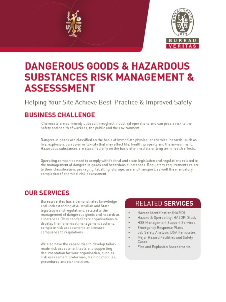 Hazardous Substance Risk Management Guide | PDF | Dangerous Goods | Safety