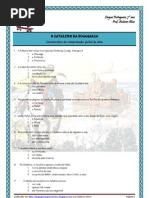 O Cavaleiro da Dinamarca - quest. interp. global escolha múltipla 31 questões (blog7 10-11)