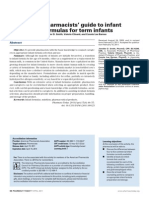 Guide pharmacists infant formula selection