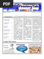 Download Finishing Talk Newsletter - April  2008 by Finishing Talk SN12740064 doc pdf