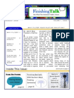 Finishing Talk Newsletter - August 2008