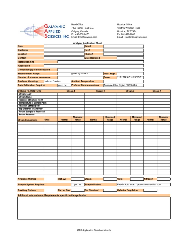 Gasmet CX4000 Analyzer Application Guide | PDF