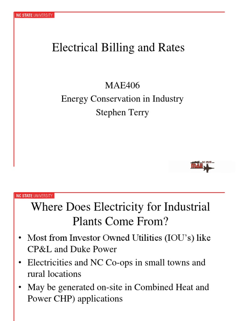 Understanding Industrial Electric Billing | PDF | Kilowatt Hour ...
