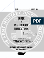 Index of Intelligence Publications 1944