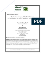 The Locational Impact of Wal-Mart Entrance: A Panel Study of The Retail Trade Sector in West Virginia