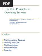 ICS 143 - Principles of Operating Systems