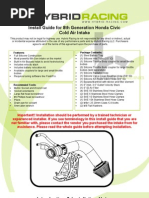 Download Hybrid Racing 8th Gen CAI Install Guide by Hybrid Racing SN127437797 doc pdf