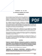 Acuerdo 016 - CG - 2012 Reformas Al Reglamento de Vehiculos Del Sector Publico