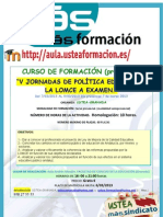 V Jornadas de Politica Educativa La Lomce A Examen