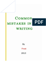 Common Mistakes in ESL Writing