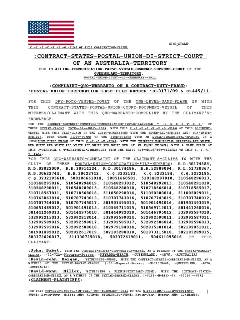 Quo Warranto PDF Adjective Queensland