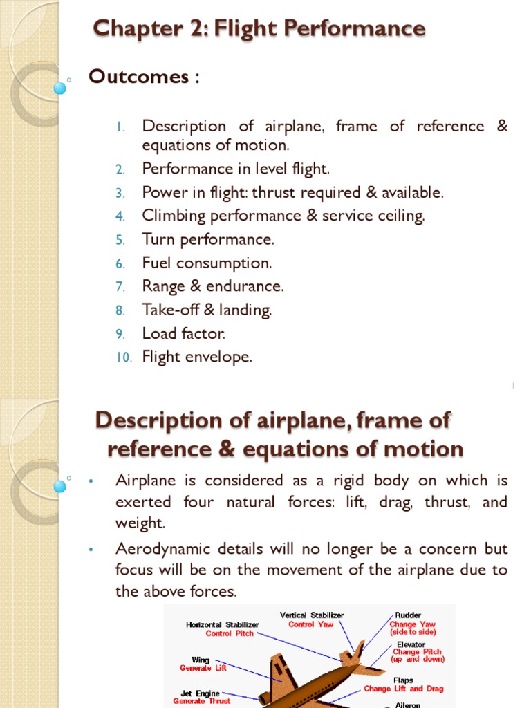 Flight Mechanics: Flight Performance | PDF | Flight | Jet Engine