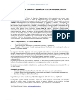 Manual de Gramática Española para La Universalización