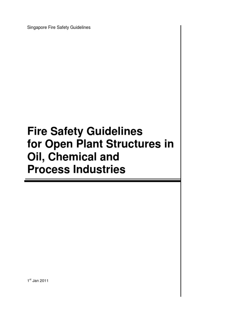 SCDF Fire Safety Guidelines for Plants | PDF | Fire Sprinkler System ...