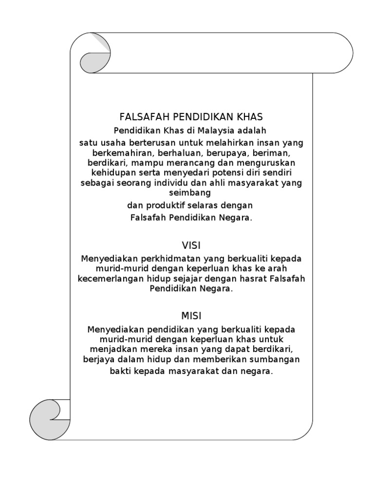 Falsafah Pendidikan Khas