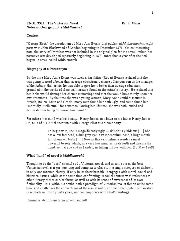 Middlemarch: A Study of Provincial Life | PDF | Middlemarch | George Eliot