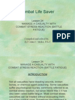 Combat Life Saver: Lesson 24 Manage A Casualty With Combat Stress Reaction (Battle Fatigue)
