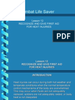 Combat Life Saver: Lesson 12 Recognize and Give First Aid For Heat Injuries