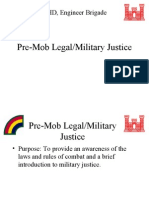 Pre-Mob Legal/Military Justice: HHD, Engineer Brigade